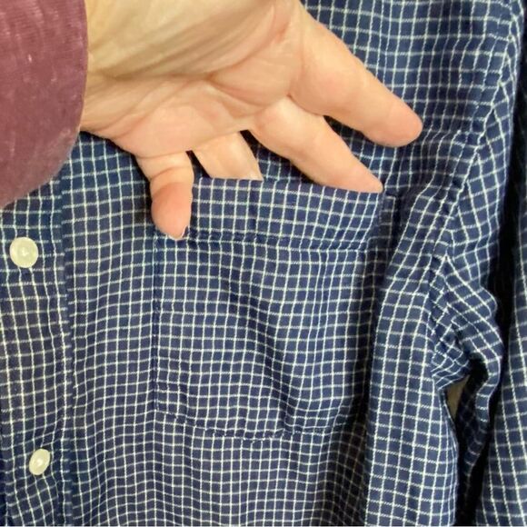 VINCE BUTTON DOWN SHIRT SMALL CHECK - Picture 3 of 7